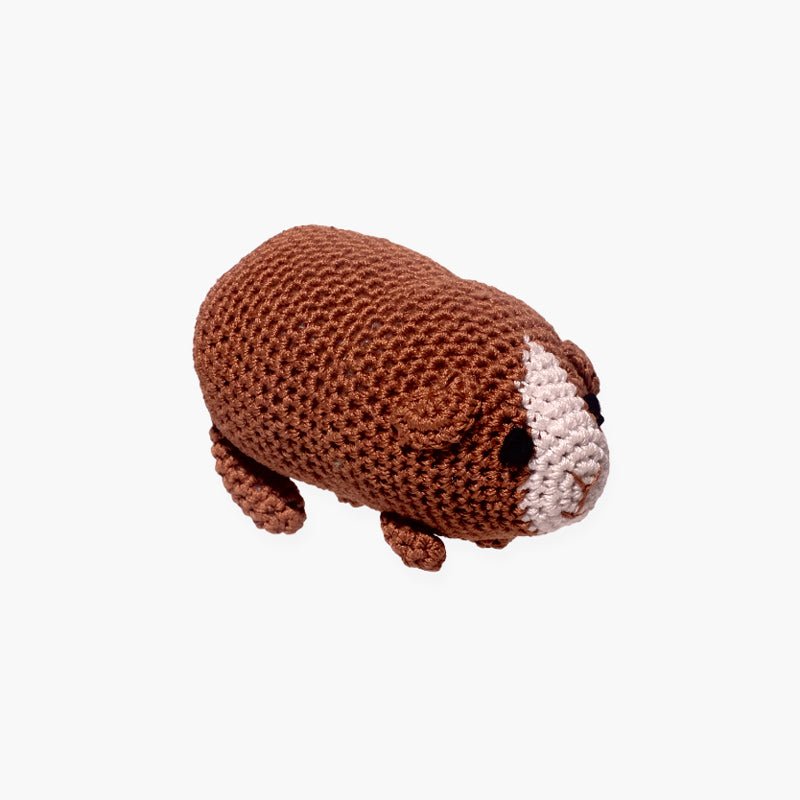 Mirage Pet Goober the Guinea Pig Knit Knacks Organic Cotton Dog Toy - CreatureLand