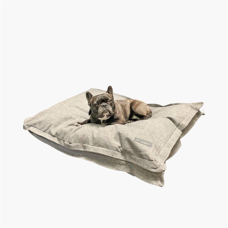 NANDOG™ Linen Pillow Pet Bed - Light Gray - CreatureLand