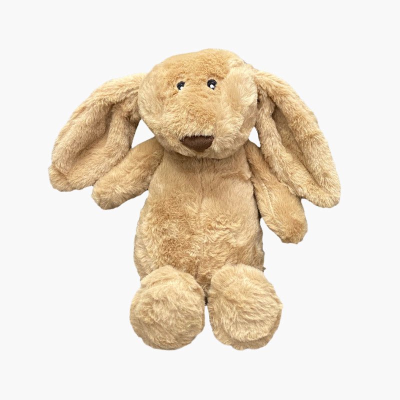 NANDOG™ Super Soft Luxe Plush Squeaker Toy | Mocha Bunny - CreatureLand