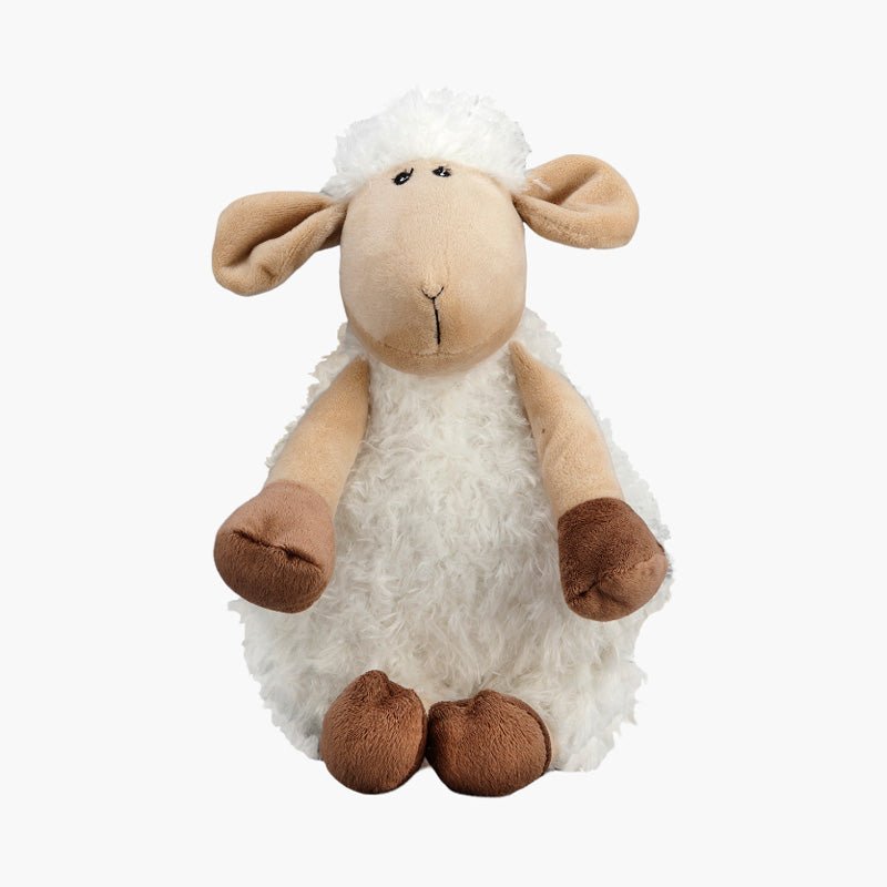 NANDOG™ Super Soft Luxe Plush Squeaker Toy | White Sheep - CreatureLand