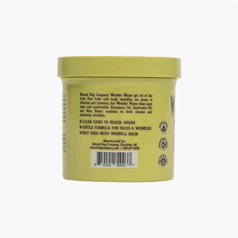Natural Dog Company Wrinkle Wipes (50 Sheets) - CreatureLand