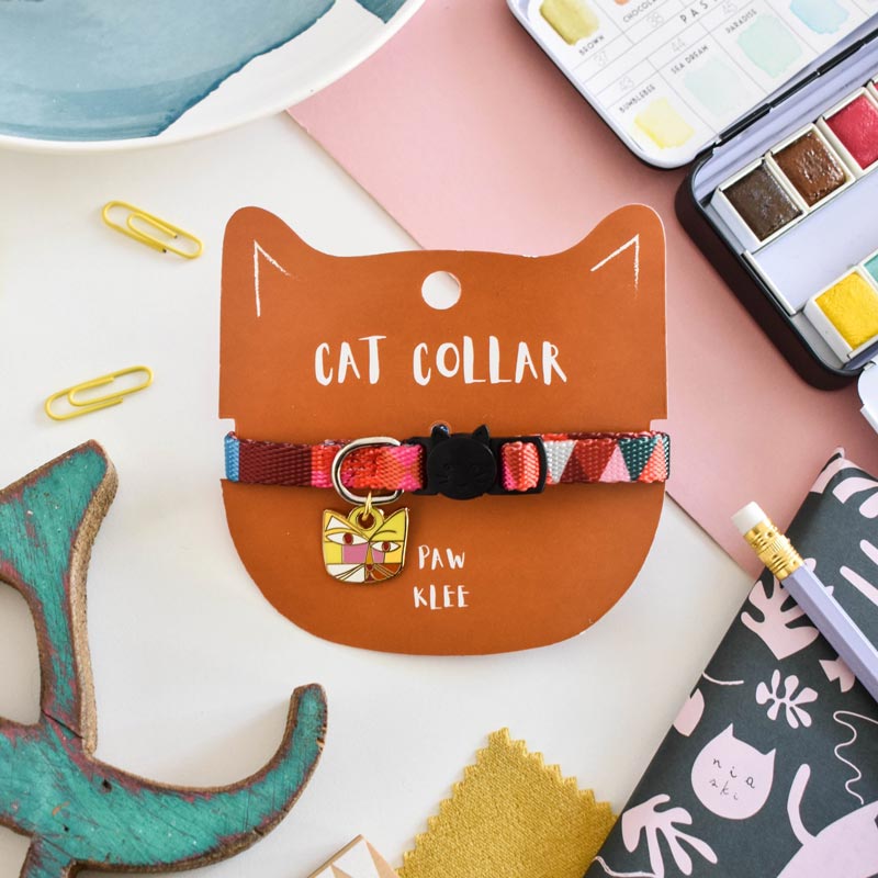 Niaski Paw Klee Artist Cat Collar - CreatureLand