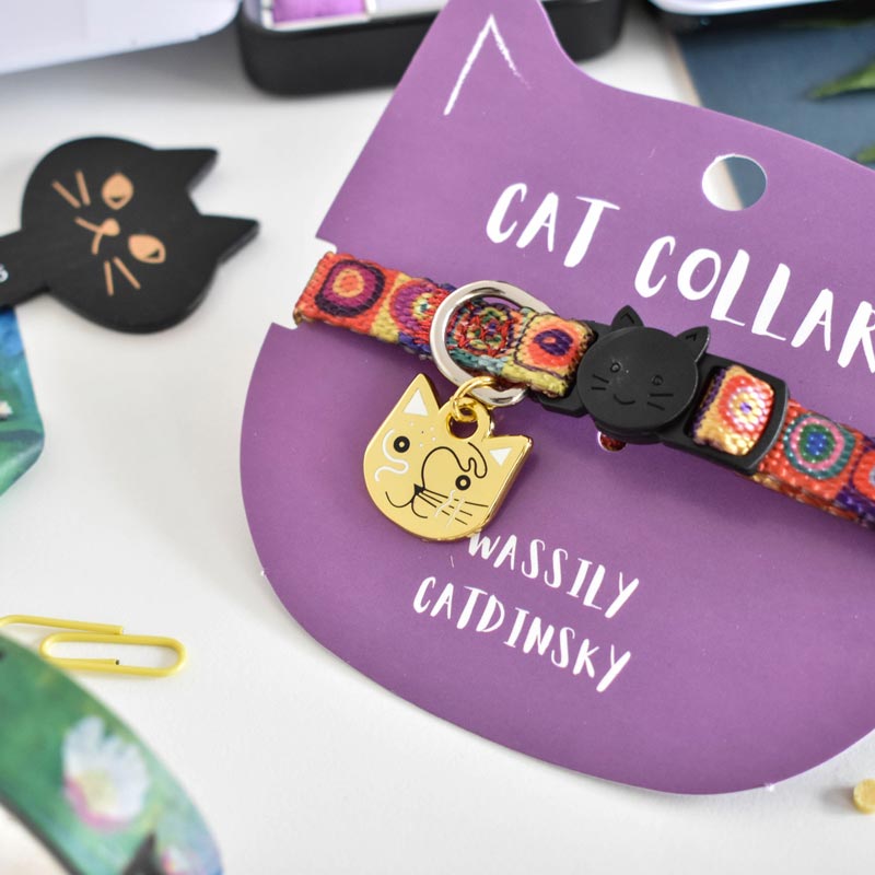 Niaski Wassily Catdinsky Artist Cat Collar - CreatureLand