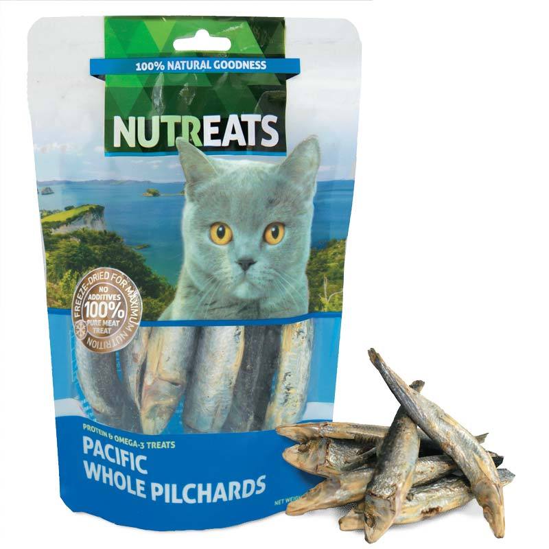 Nutreats Pacific Whole Pilchards Premium Cat Treats - CreatureLand