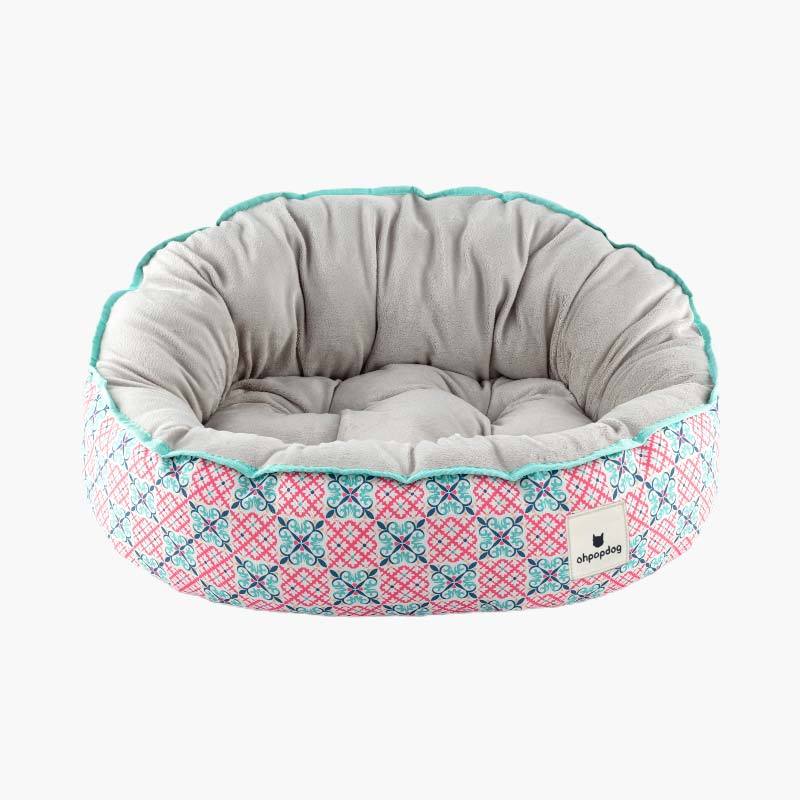 Ohpopdog Bibik Pink 14 Reversible Pet Bed - CreatureLand