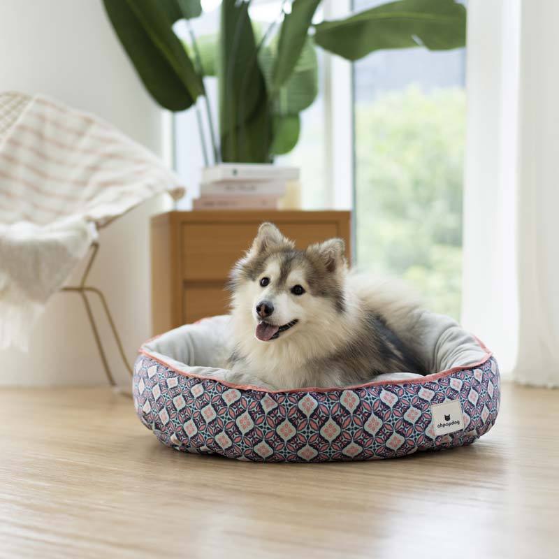 Ohpopdog Bunga Peach 6 Reversible Pet Bed - CreatureLand