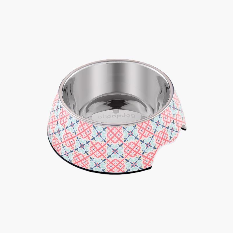 Ohpopdog Heritage Bibik Pink 14 Pet Bowl - CreatureLand
