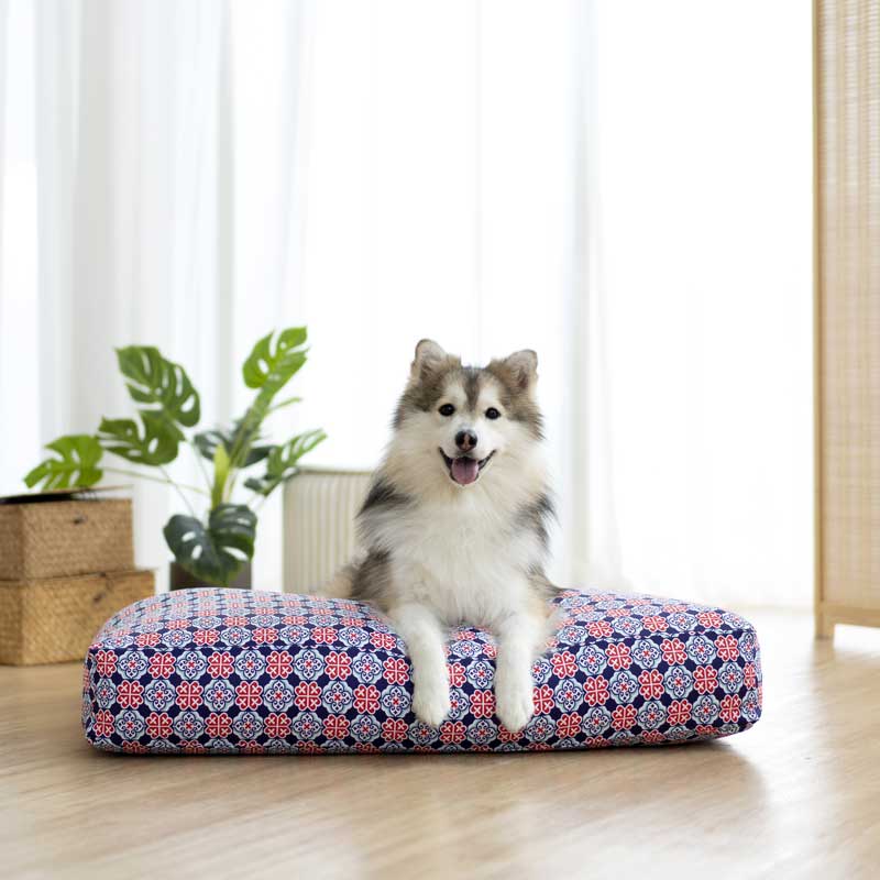 Ohpopdog Royal Blue 150 Microbeads Pet Bed - CreatureLand