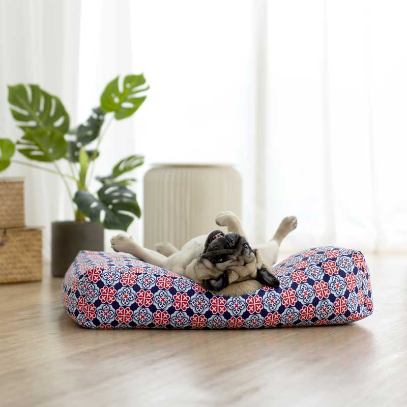 Ohpopdog Royal Blue 150 Microbeads Pet Bed - CreatureLand