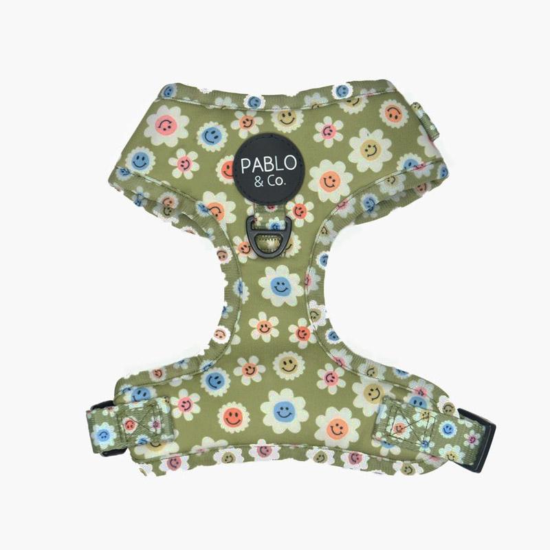 PABLO & Co. Adjustable Harness - Smiley Flowers - CreatureLand