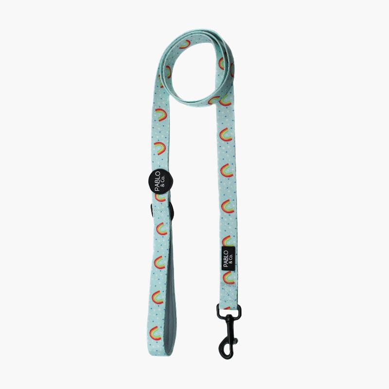 PABLO & Co. Pet Leash - Blue Rainbows - CreatureLand