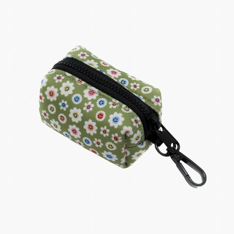 PABLO & Co. Poop Bag Carrier - Smiley Flowers - CreatureLand