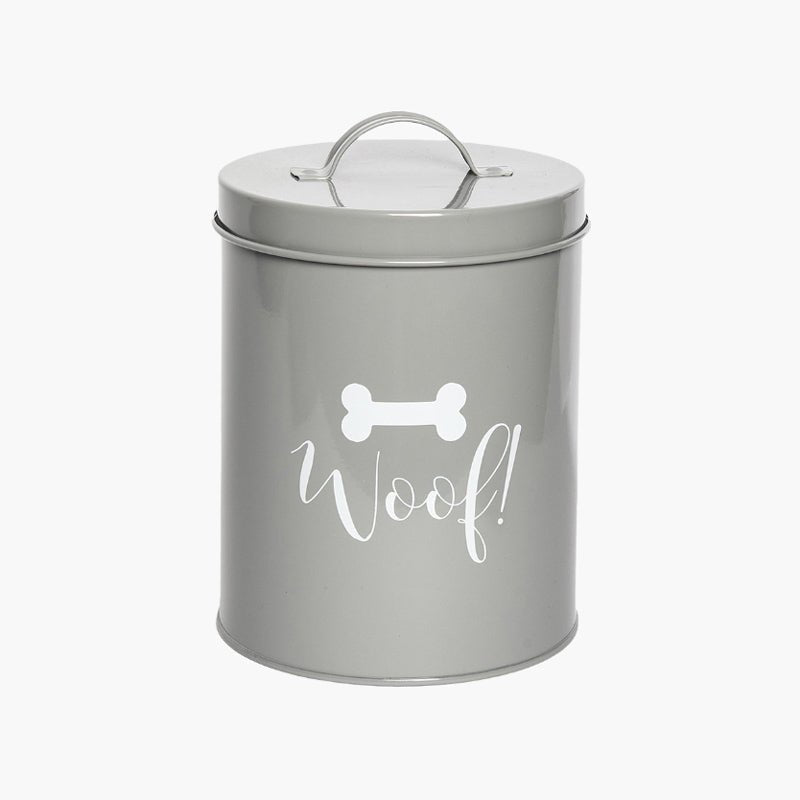 Park Life Design Casper Grey Treat Canister - Woof - CreatureLand