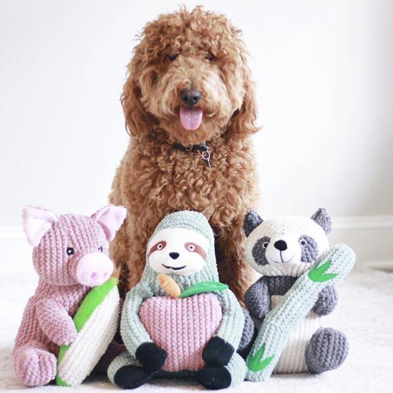 Patchwork Pet Sydney the Sloth Dog Toy (Large) - CreatureLand