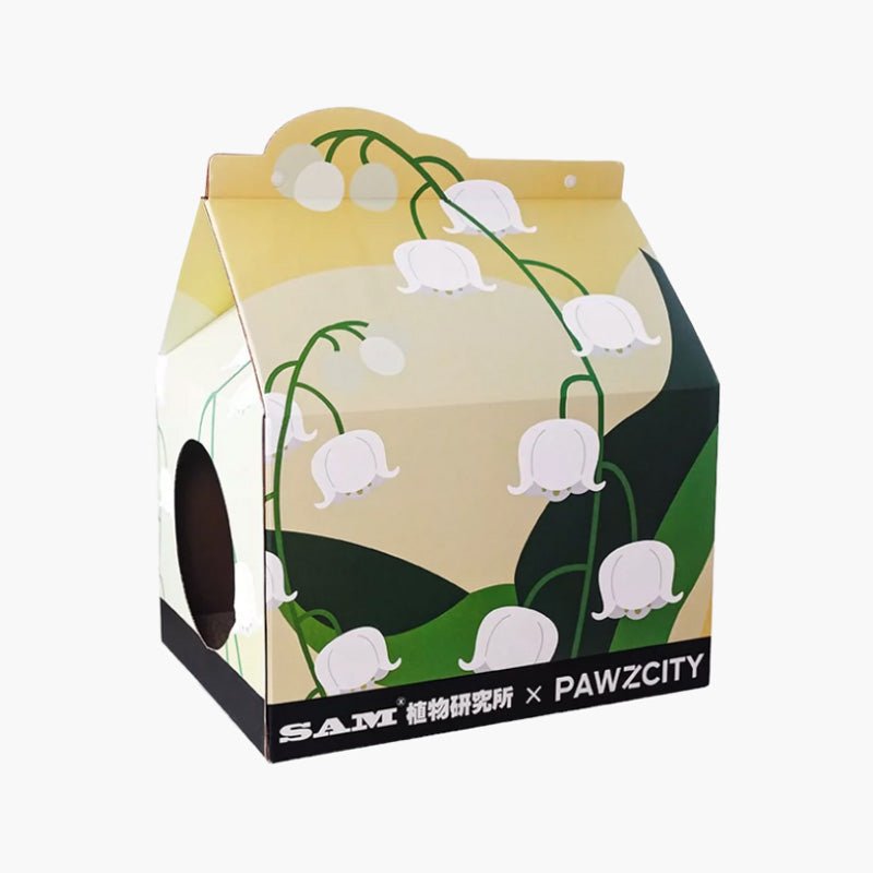 Pawzcity Botanical Garden Cat House Scratcher (2 Designs) - CreatureLand