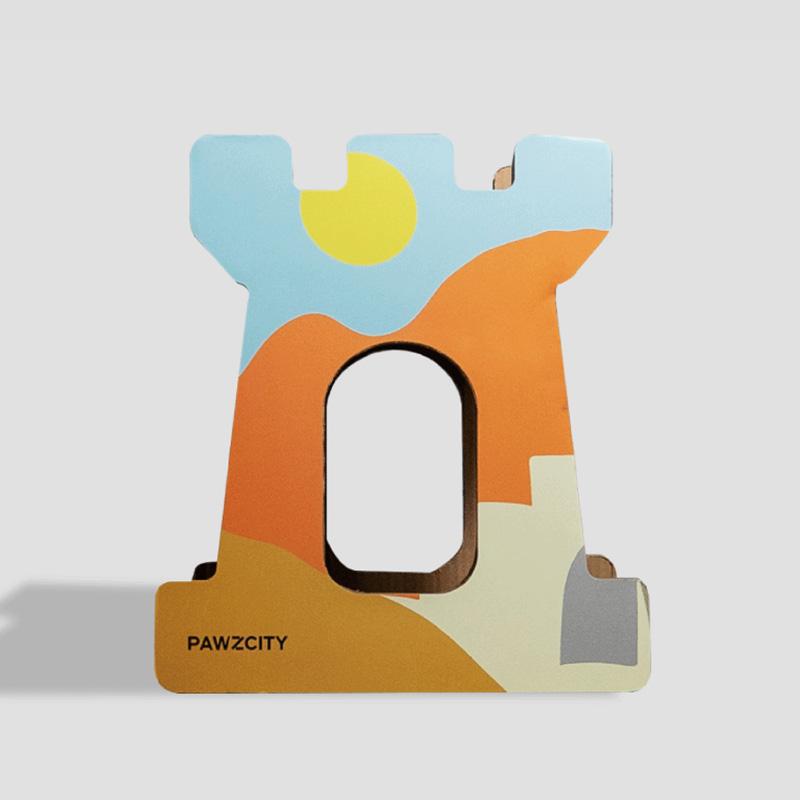 Pawzcity Castle Cat Scratcher (3 Designs) - CreatureLand