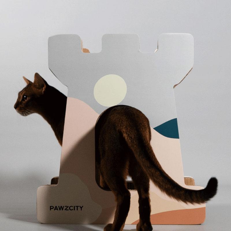 Pawzcity Castle Cat Scratcher (3 Designs) - CreatureLand