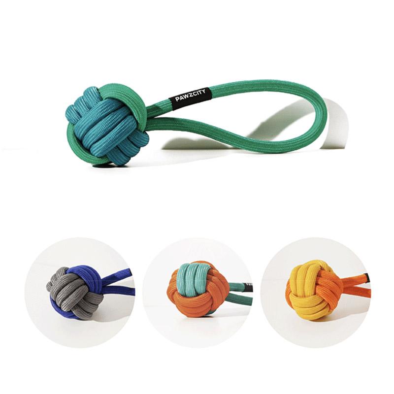 Pawzcity Ice Cream Rope Ball Tug Toy (4 Colours) - CreatureLand