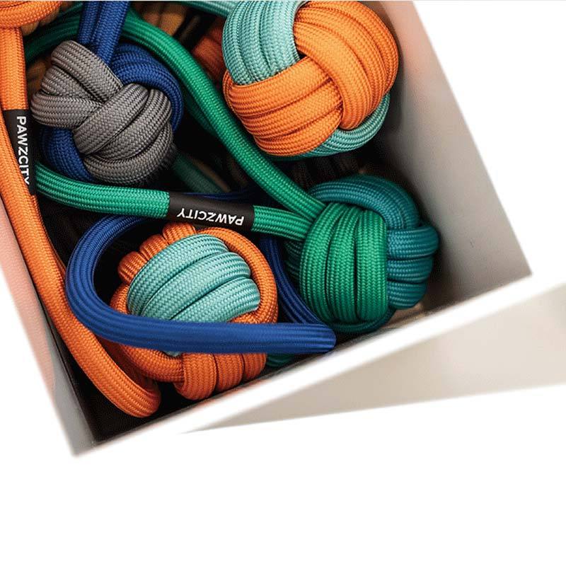 Pawzcity Ice Cream Rope Ball Tug Toy (4 Colours) - CreatureLand