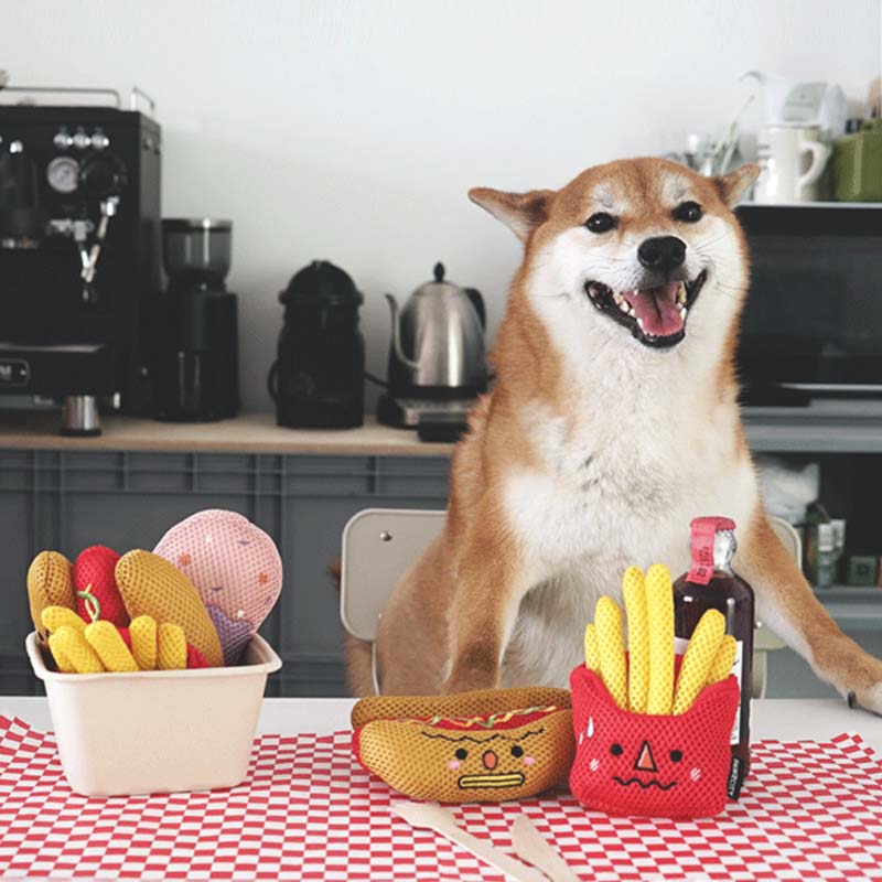 Pawzcity La Fiesta - Awkward French Fries Nose Work Dog Toy - CreatureLand