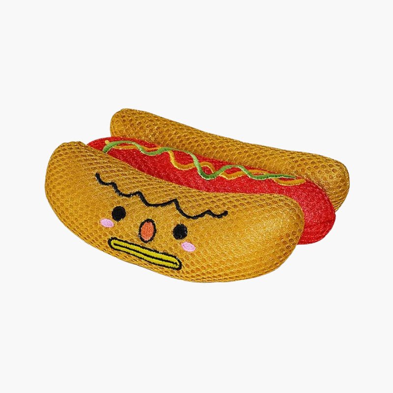 Pawzcity La Fiesta - Shy Hotdog Dog Squeaker Toy - CreatureLand