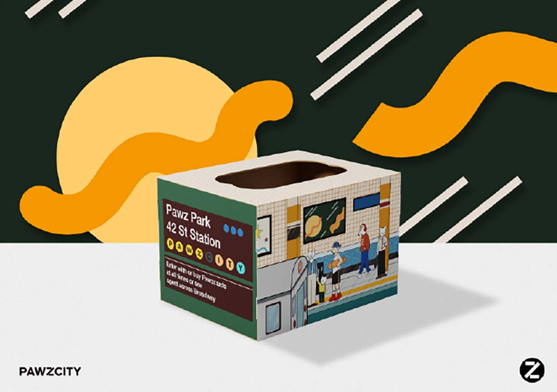 Pawzcity Subway Box Cat Scratcher - CreatureLand