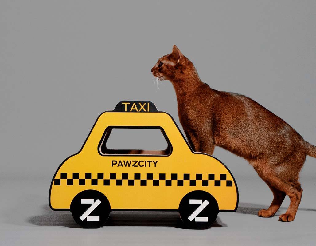 Pawzcity Taxi Cat Scratcher - CreatureLand