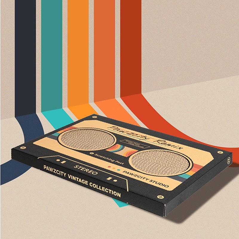 Pawzcity Vintage Cassette Cat Scratcher (4 Colours) - CreatureLand