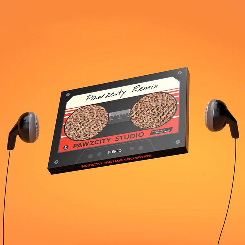 Pawzcity Vintage Cassette Cat Scratcher (4 Colours) - CreatureLand