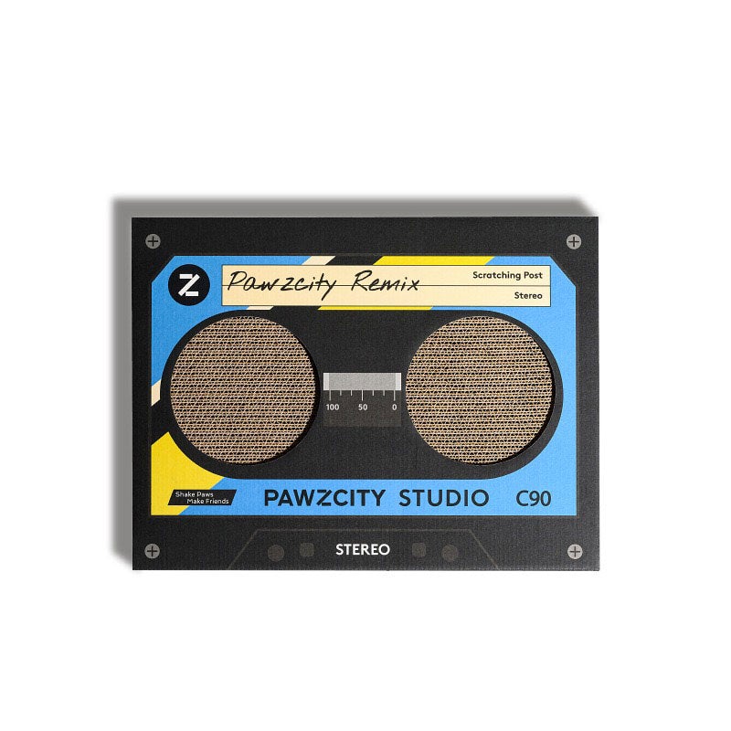 Pawzcity Vintage Cassette Cat Scratcher (4 Colours) - CreatureLand