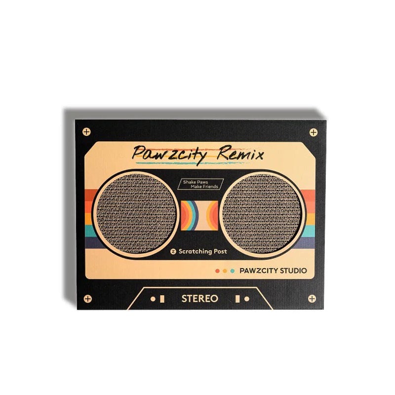 Pawzcity Vintage Cassette Cat Scratcher (4 Colours) - CreatureLand