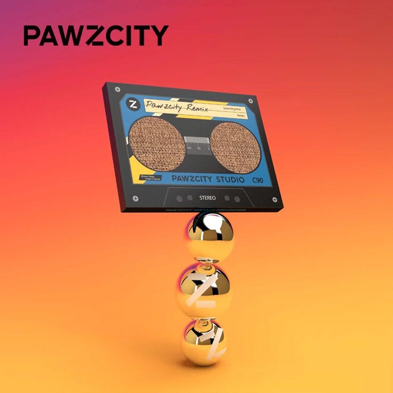 Pawzcity Vintage Cassette Cat Scratcher (4 Colours) - CreatureLand