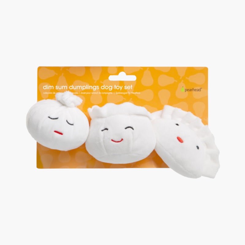 Pearhead Dim Sum Dumplings Dog Toys (Set of 3) - CreatureLand