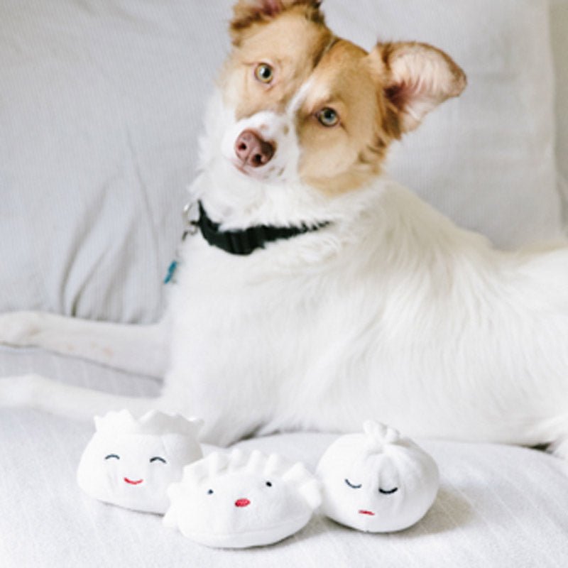 Pearhead Dim Sum Dumplings Dog Toys (Set of 3) - CreatureLand