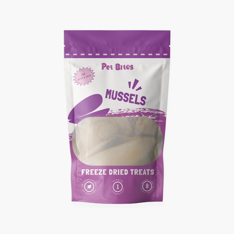 Pet Bites Freeze Dried Mussels (56g) - CreatureLand