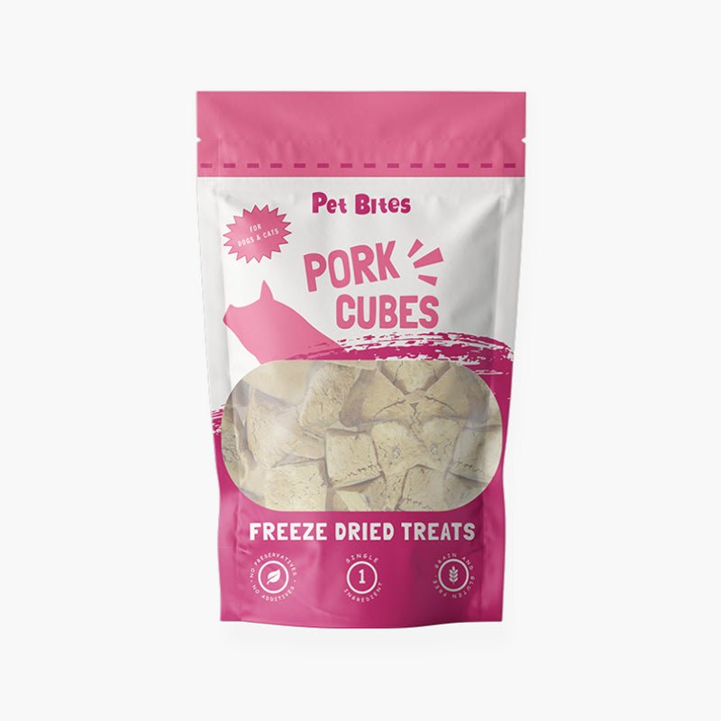 Pet Bites Freeze Dried Pork Cubes (56g) - CreatureLand