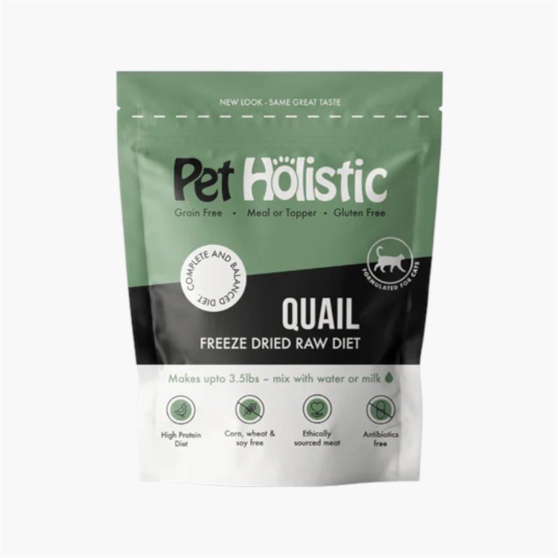 Pet Holistic — Freeze Dried Feline Quail Raw Diet CreatureLand.