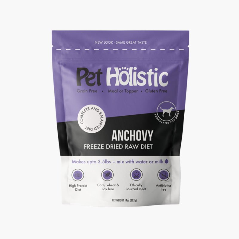 Pet Holistic Freeze Dried Raw Dog Food - Anchovy (14oz) - CreatureLand