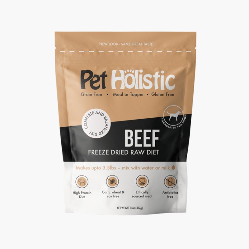 Pet Holistic Freeze Dried Raw Dog Food - Beef (14oz) - CreatureLand