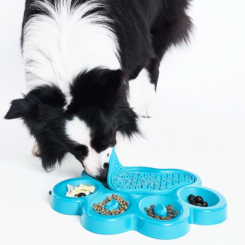 PetDreamHouse PAW 2-in-1 Slow Feeder & Lick Pad | Blue - CreatureLand