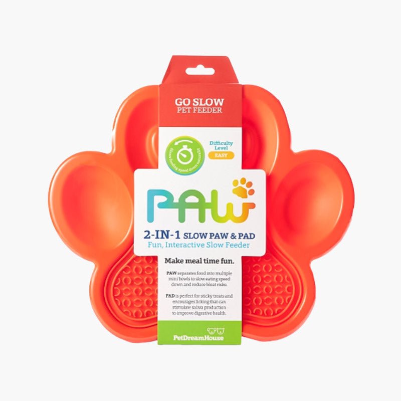 PetDreamHouse PAW 2-in-1 Slow Feeder & Lick Pad | Blue - CreatureLand