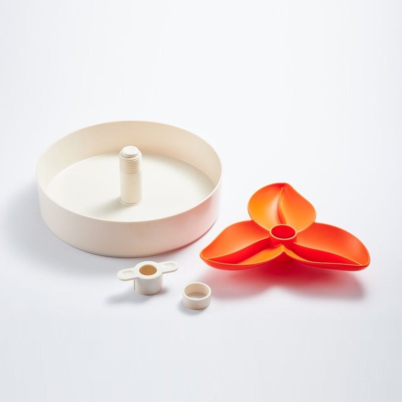 PetDreamHouse SPIN Interactive Feeder | Bougainvillea Orange - CreatureLand