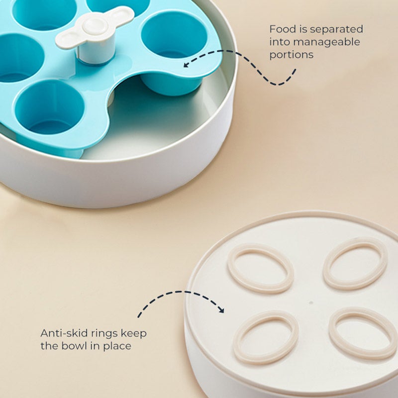 PetDreamHouse SPIN Interactive Feeder | Palette Blue - CreatureLand