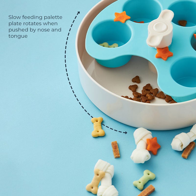 PetDreamHouse SPIN Interactive Feeder | Palette Blue - CreatureLand