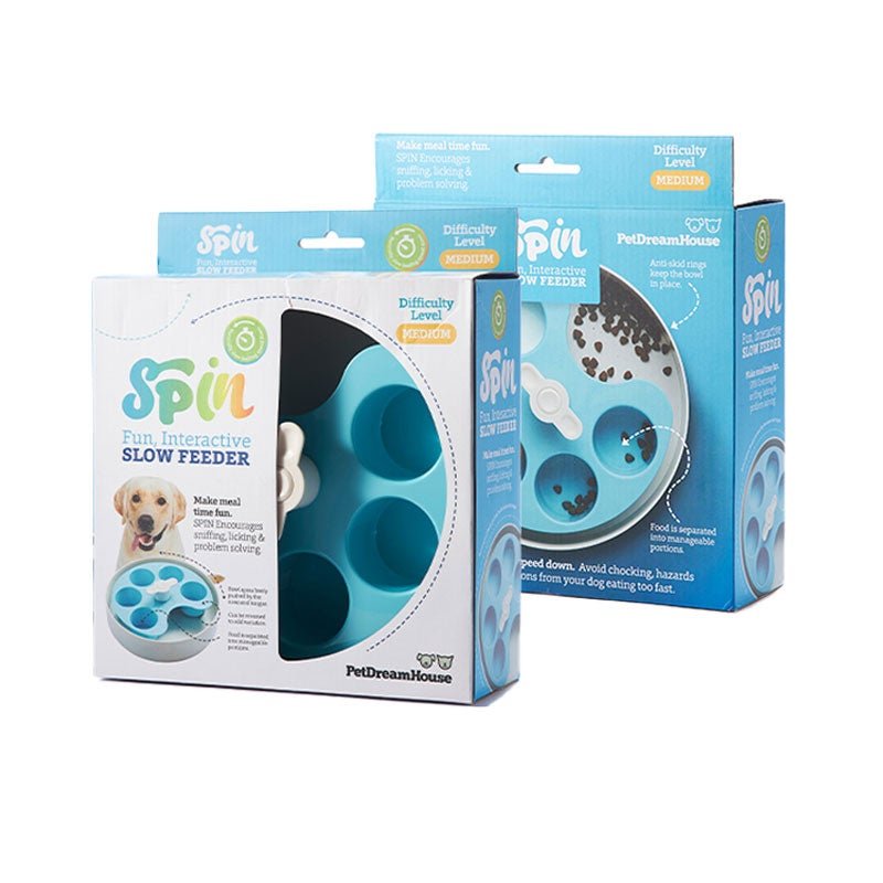 PetDreamHouse SPIN Interactive Feeder | Palette Blue - CreatureLand