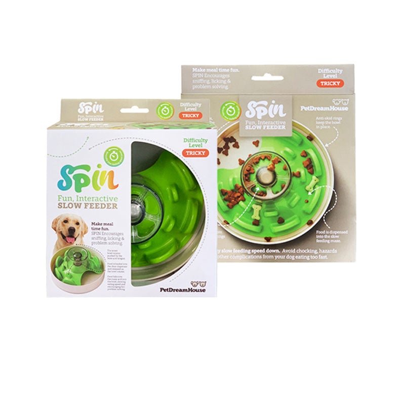 PetDreamHouse SPIN Interactive Feeder | UFO Maze Green - CreatureLand