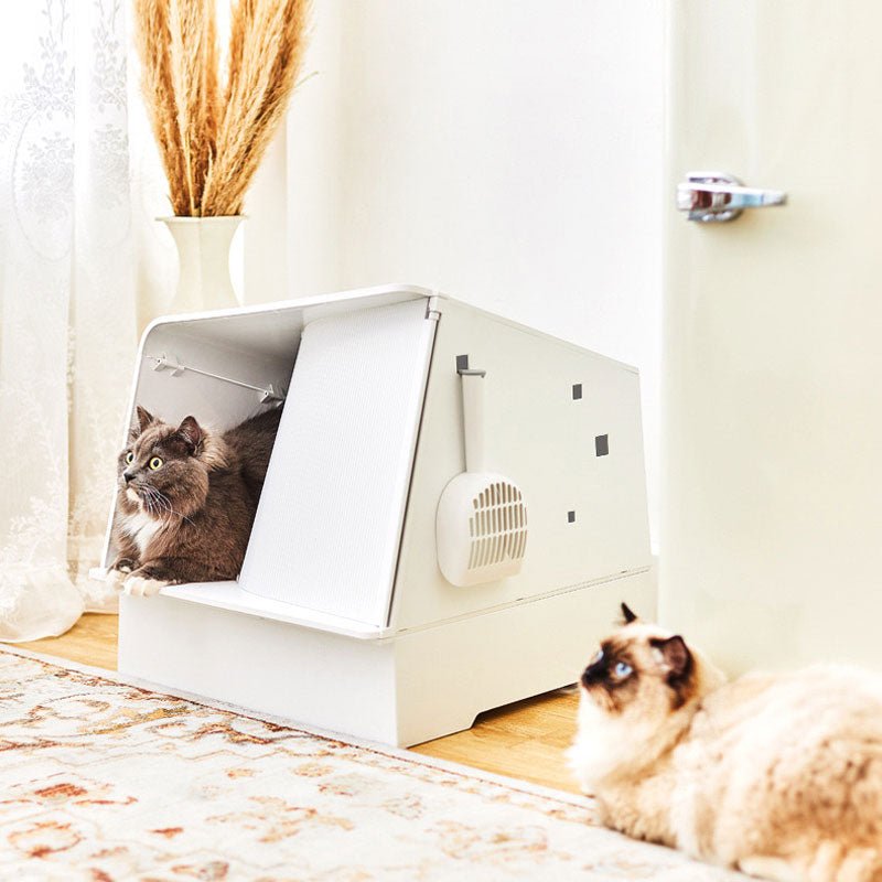 PETKIT White Villa Cat Litter Box - CreatureLand