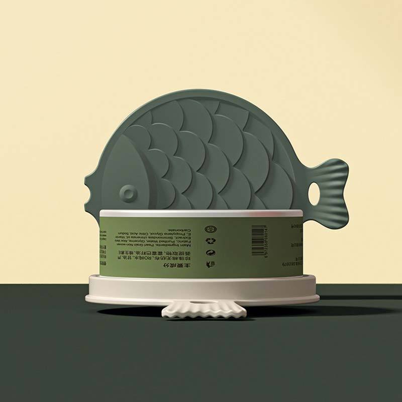 Petshy Bubble Fish Can Lid With Spoon (2 Colours) - CreatureLand