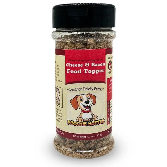 Poochie Butter All Natural Dog Food Topper | Cheese & Bacon (4.7oz) - CreatureLand