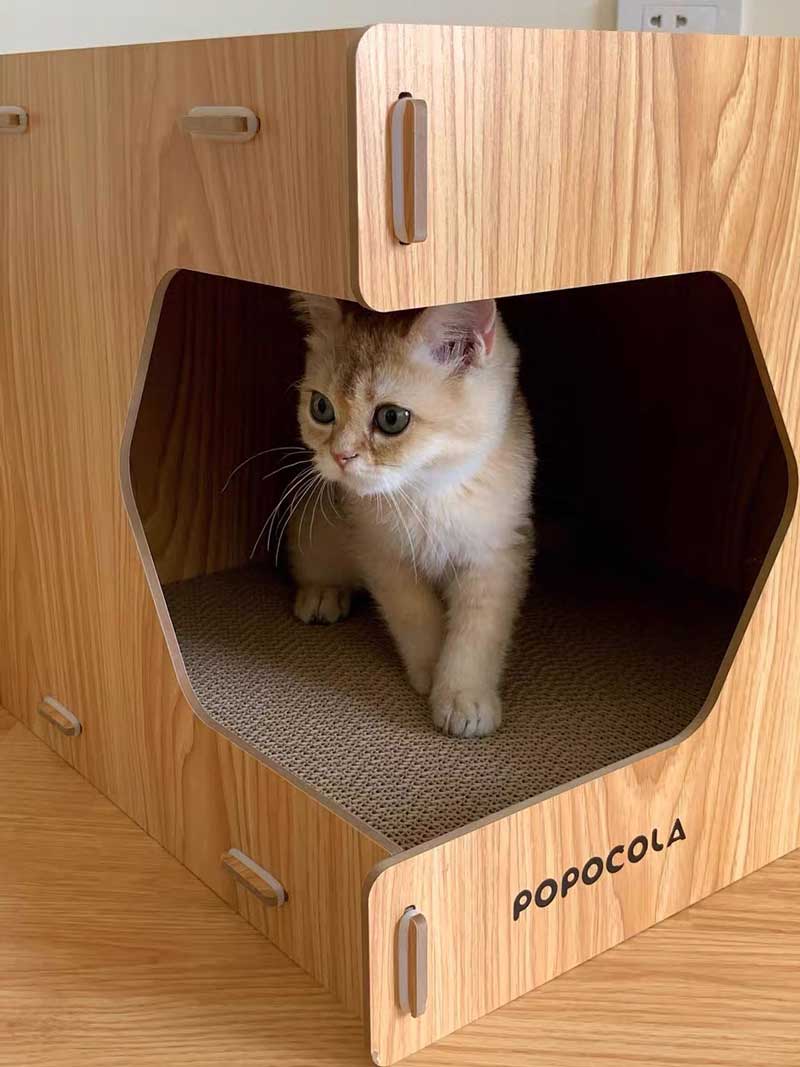 Popocola Cube Cat Nest - CreatureLand